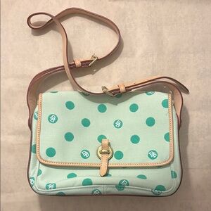 Mint green Polka Dot Dooney & Bourke